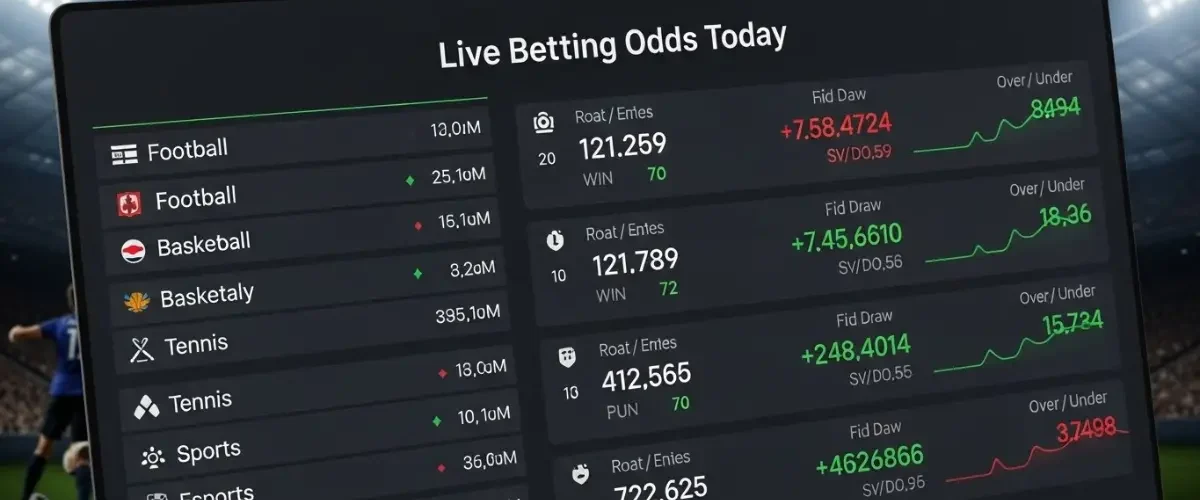 live betting odds today