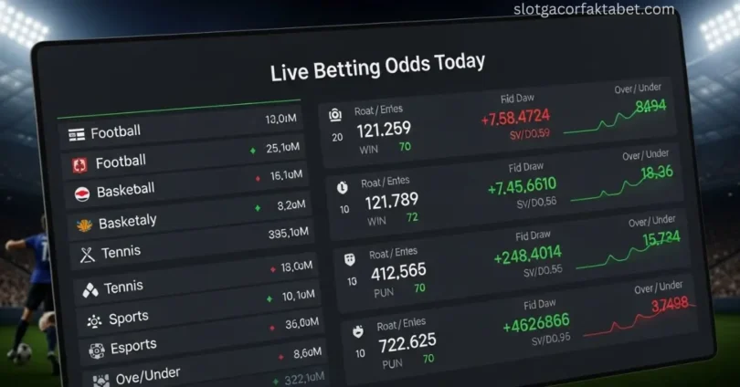live betting odds today