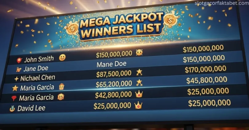 mega jackpot winners list